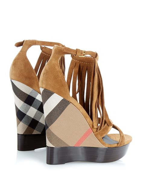 burberry brown wedges